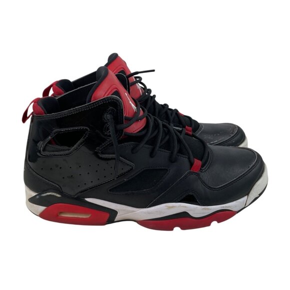 Jordan Flight Club 91 Bred DC7329-006 Red & Black Leather Mens Size 10.5 FLAW - Picture 2 of 16